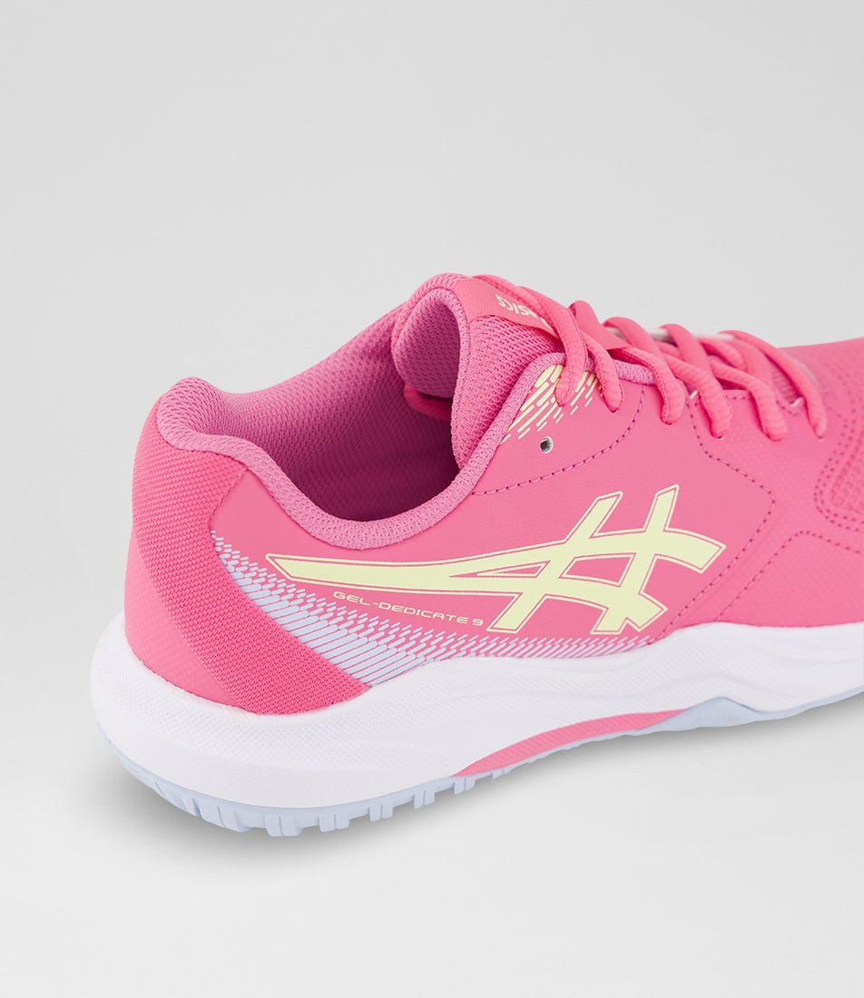 Gel Dedicate 8 Junior Dragon Fruit Soft Yellow Leather Sneakers
