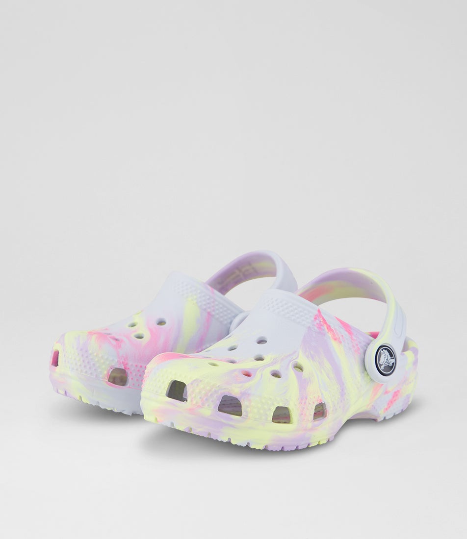 Classic Marbled Toddler Sky Ice Multi Eva Sandals