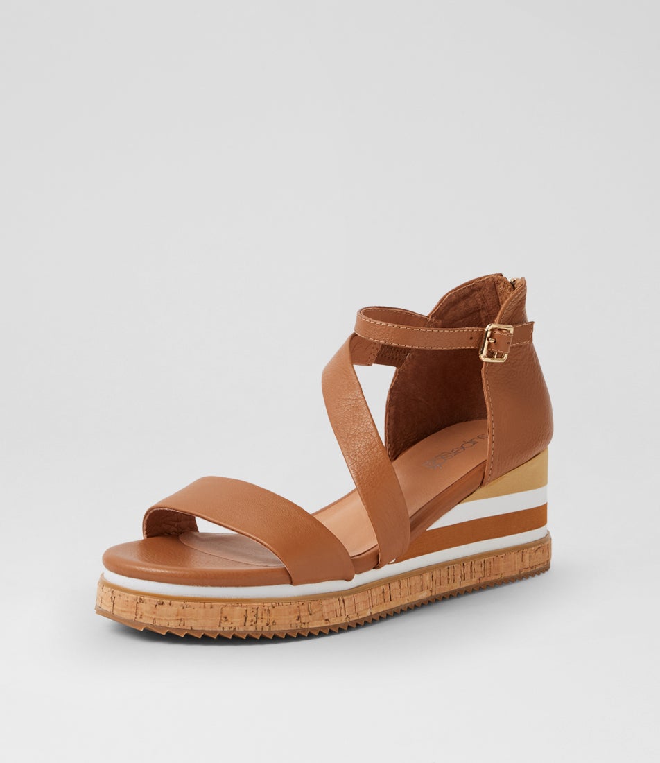 Bodhis Dark Tan Leather Sandals
