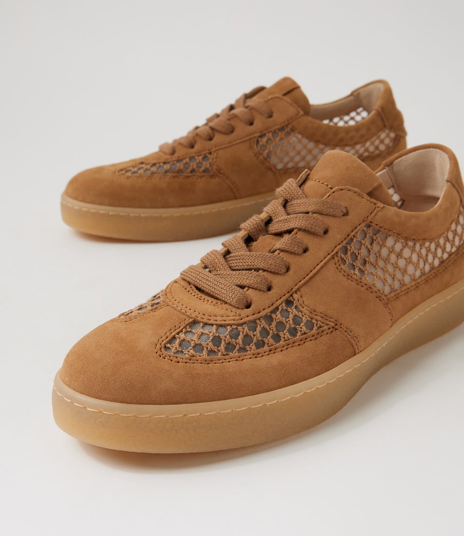 Soriah Sattel Raffia Suede Lace Ups