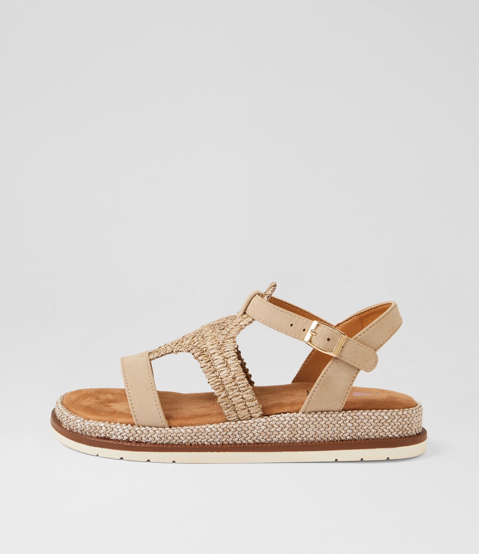 Daeman Cafe Synthetic Raffia Slides