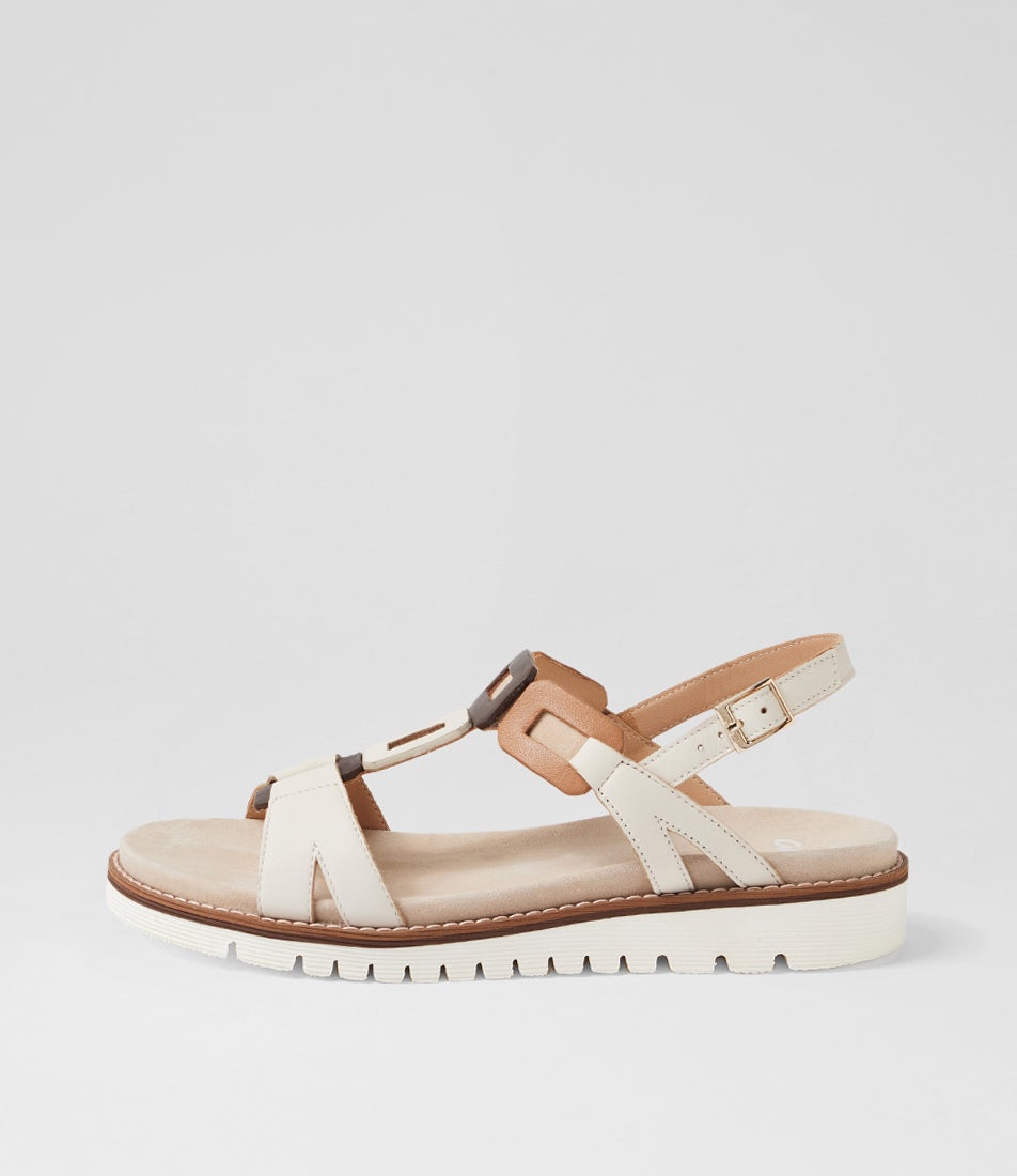 Kent 36 Creme Multi Sandals