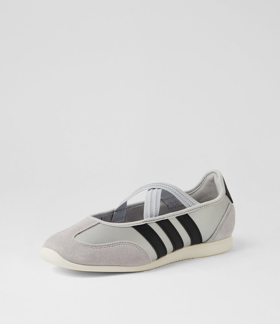Barreda Silver Metallic Black White Mary Jane Sneakers