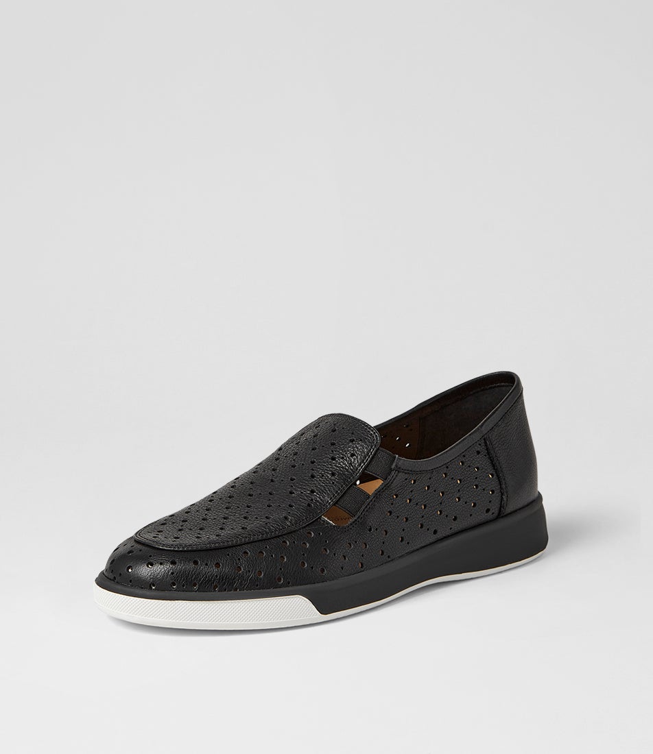Avens Xf Black Leather Loafers