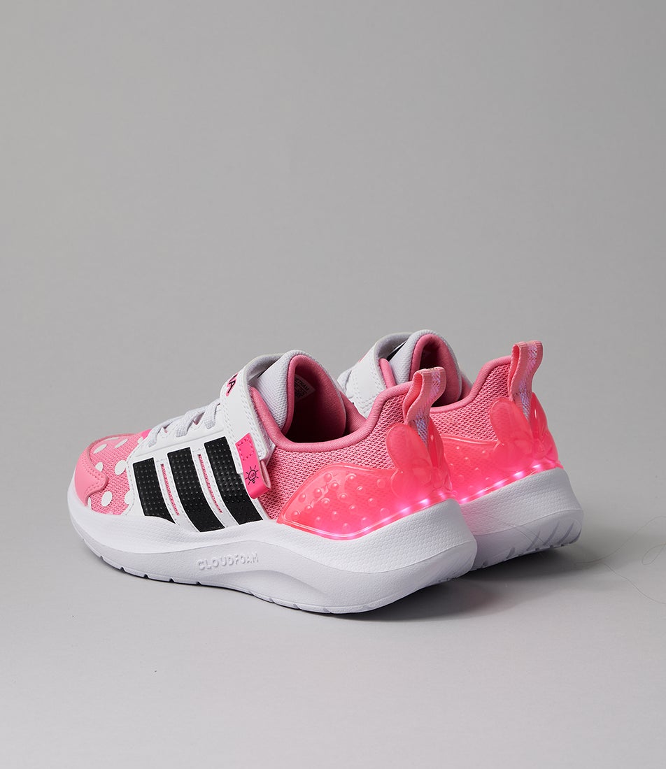 Lightorama Minnie Mouse Junior Bliss Pink Black Lucid Mesh Sneakers