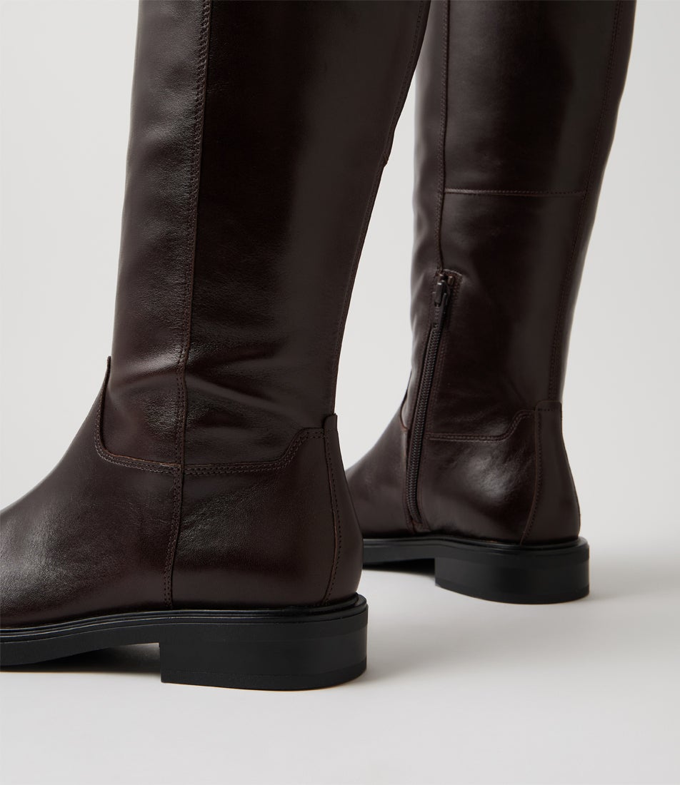 Freya Long Boot Java Leather Knee High Boots