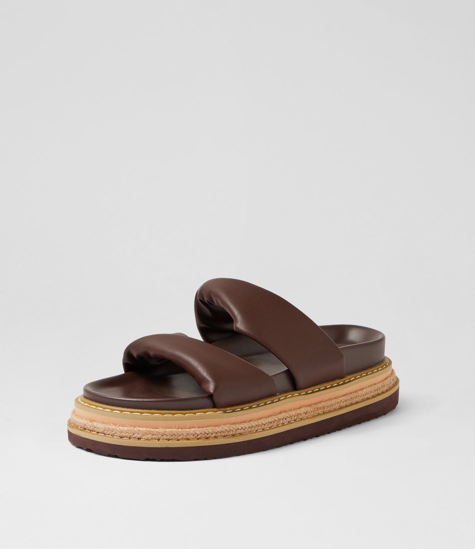 Teagan Chocolate Brown Slides