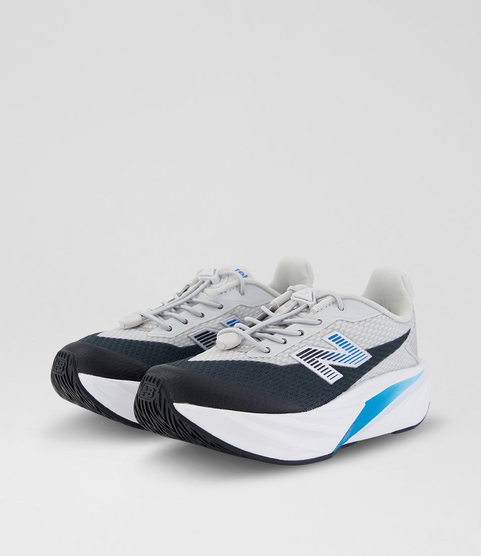 Fuelcell Rebel V5 Junior Grey Matter Black Altitude Mesh Bungee Lace Sneakers