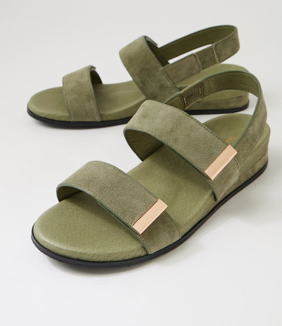 Funkie Khaki Suede Sandals Funkie Khaki Suede Sandals