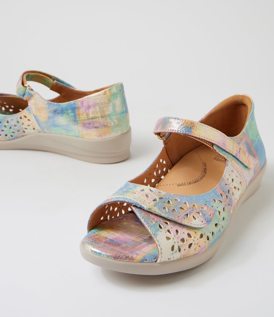 Daffodil W Gelato Multi Leather Sandals
