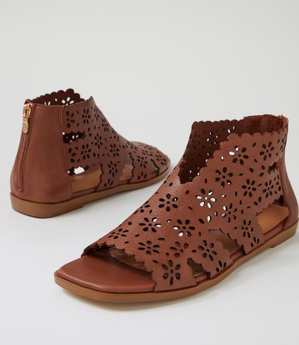 Linko Walnut Leather Sandals