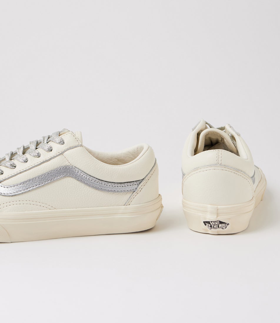 Old Skool W Metallic Egret Canvas Sneakers