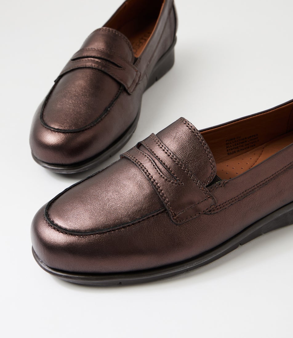 Punis Bronze Leather Loafers Punis Bronze Leather Loafers