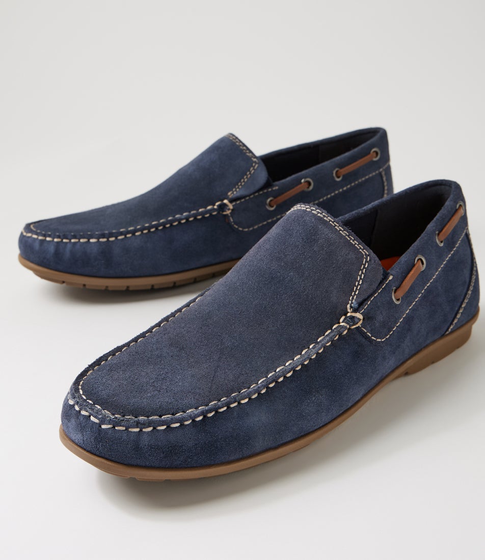 Jonte Navy Oil Suede
