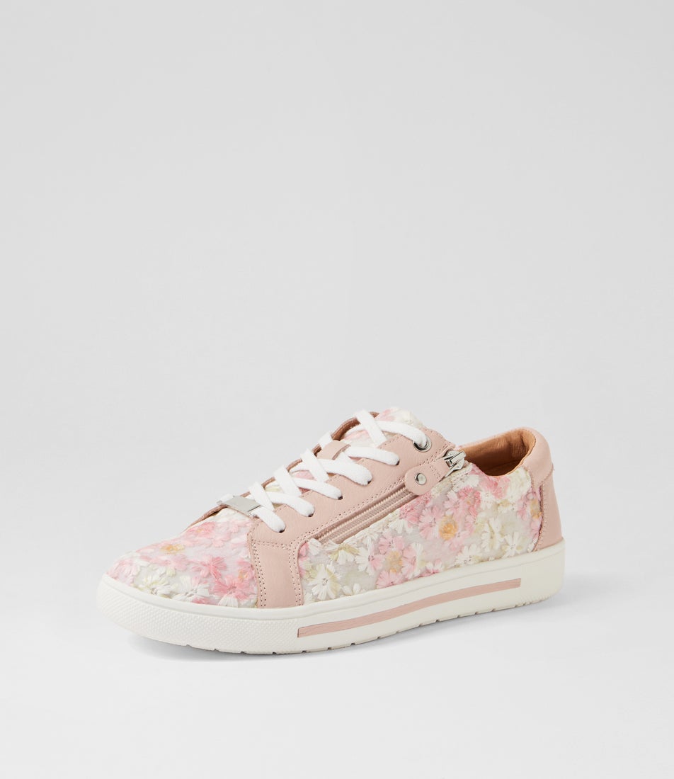 Evone Pink Flower Multi Sneakers