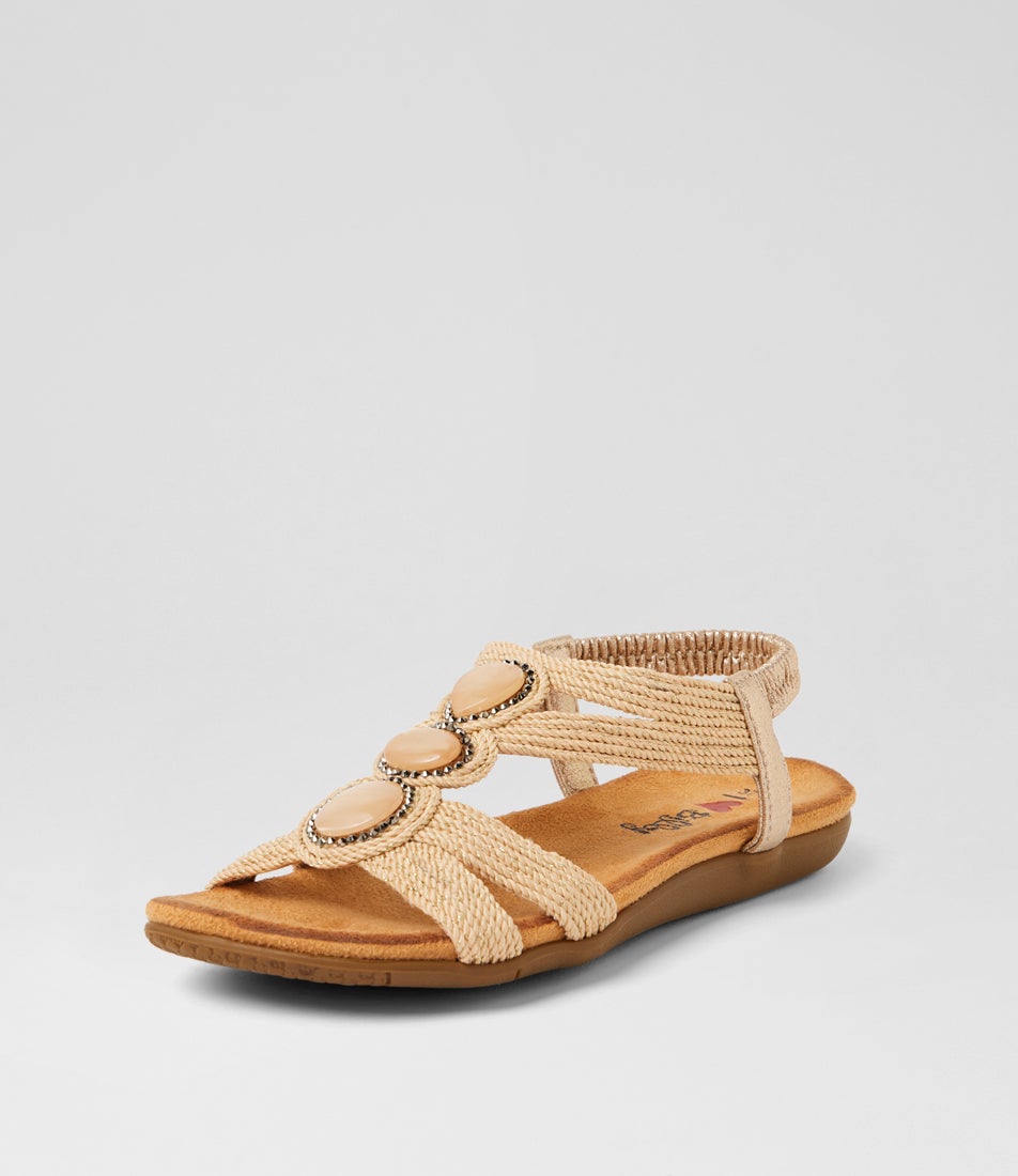 Finero Natural Weave Sandals