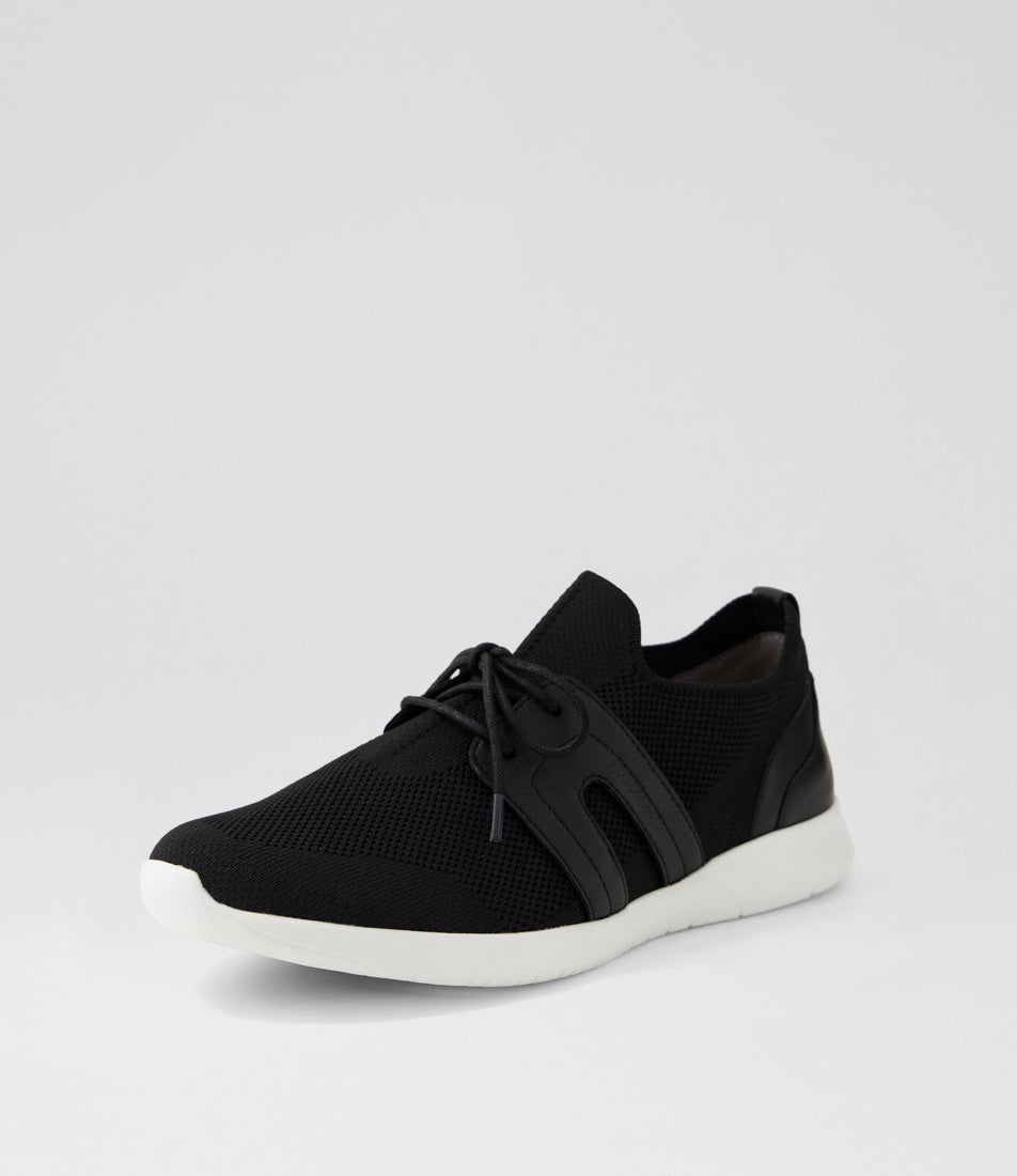 Famel Xf Black White Fabric Sneakers