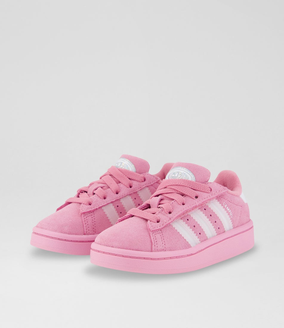 Campus 00 Led Toddler Tropic Bloom White Lucid Pink Suede Sneakers