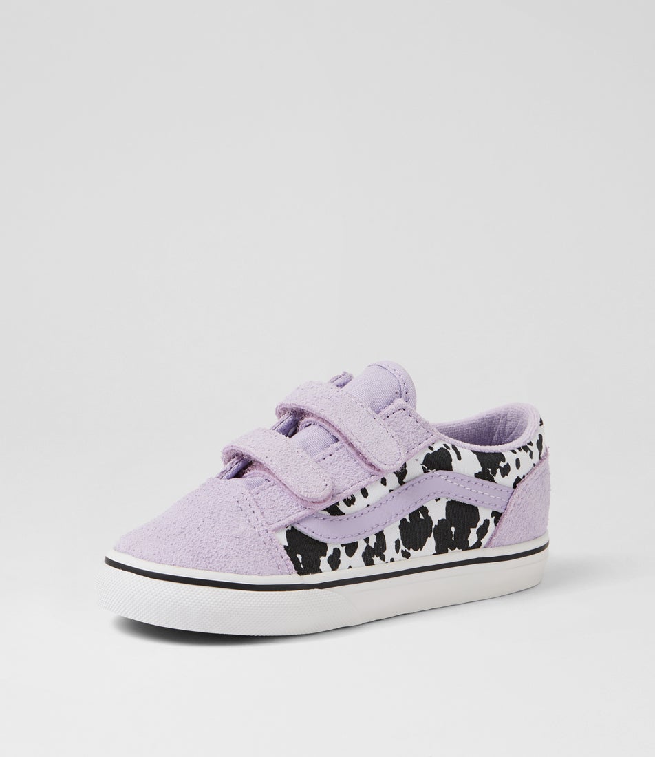 Old Skool Toddler Cow Soft Purple Suede Sneakers