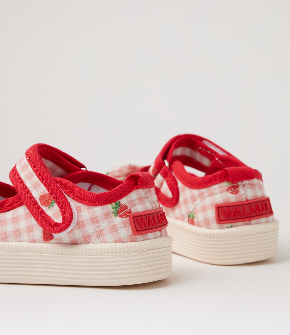 Mary Jane Toddler Strawberry Fields Canvas Flat Shoes