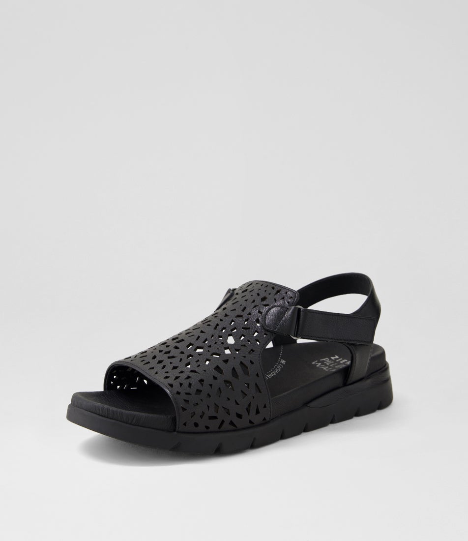 Ascotch Xw Black Leather Sandals