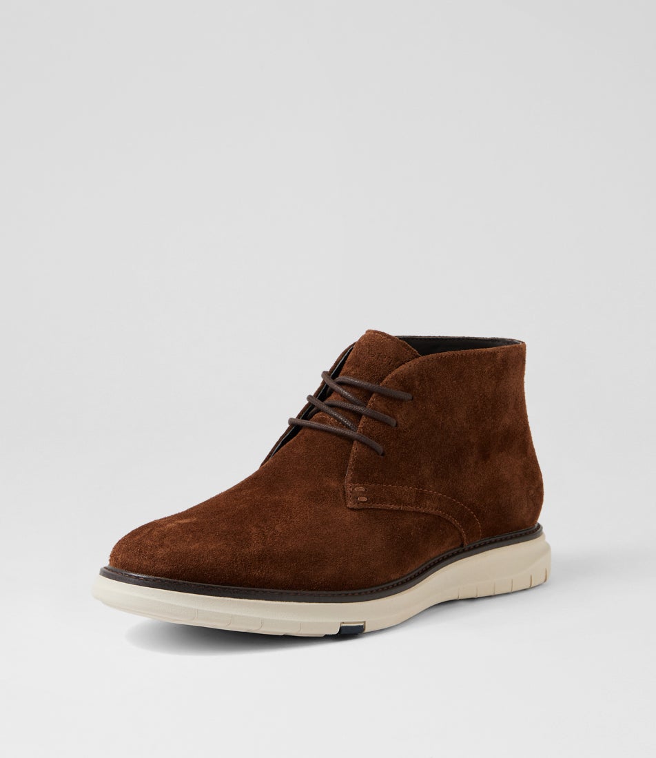 Dolittle Tan Suede Lace Up Boots