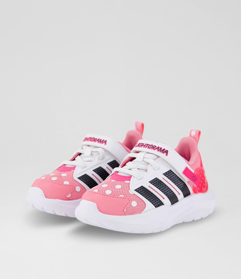 Lightorama Minnie Mouse Toddler Bliss Pink Black Lucid Mesh Sneakers