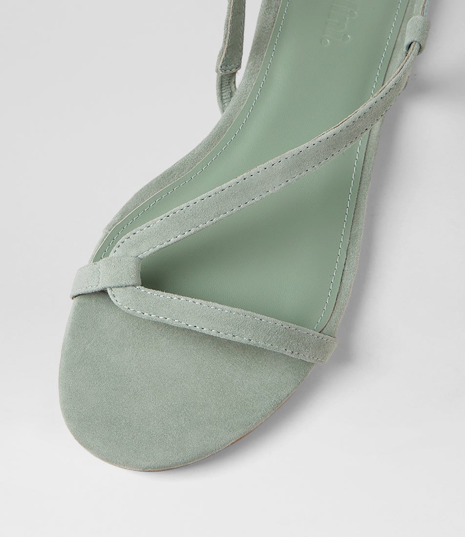 Dusst Seafoam Suede Sandals
