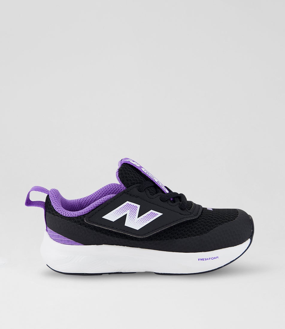 625 Toddler Black Violet Crush Mesh Sneakers