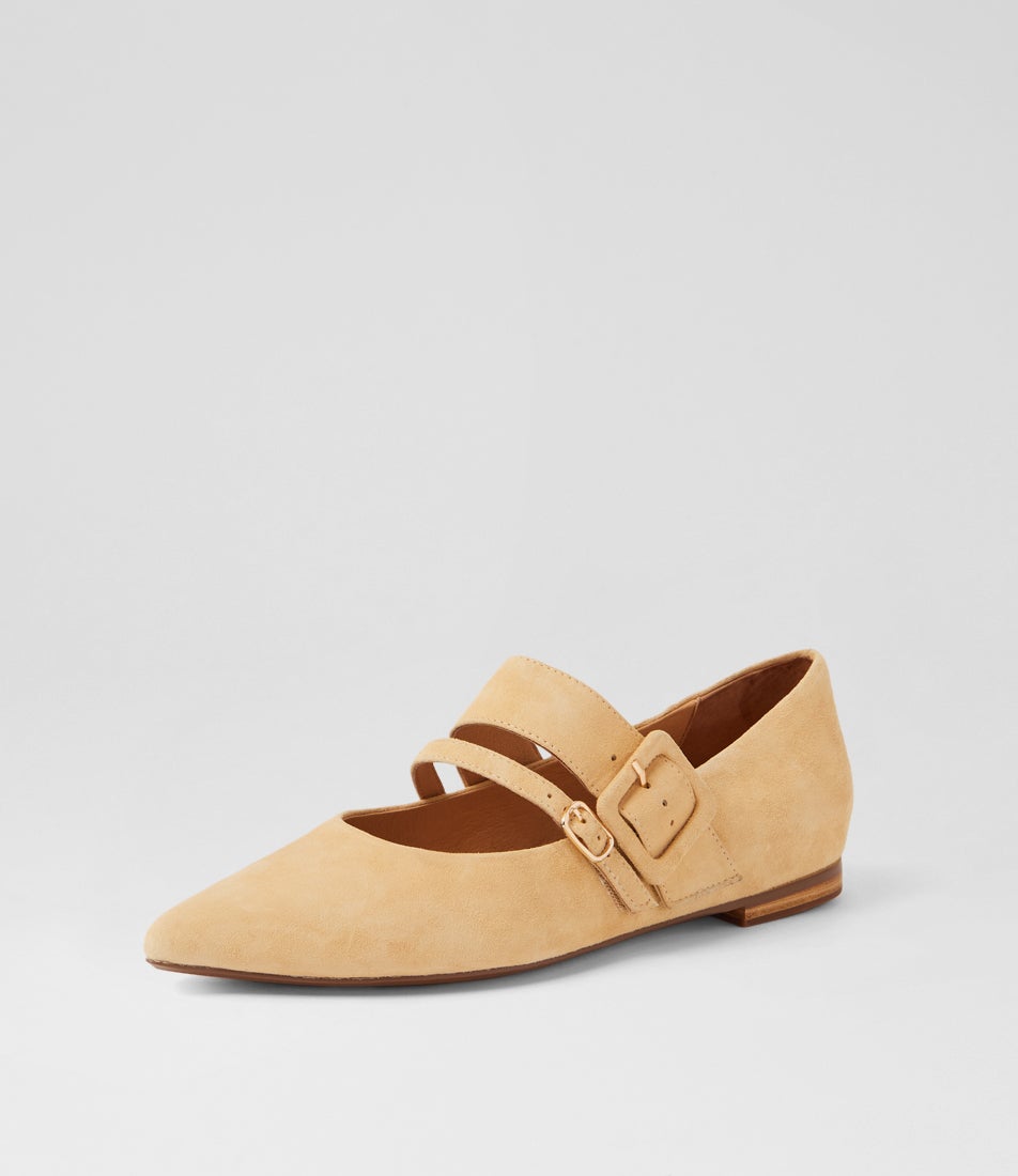 Yexa Butter Suede Mary Janes