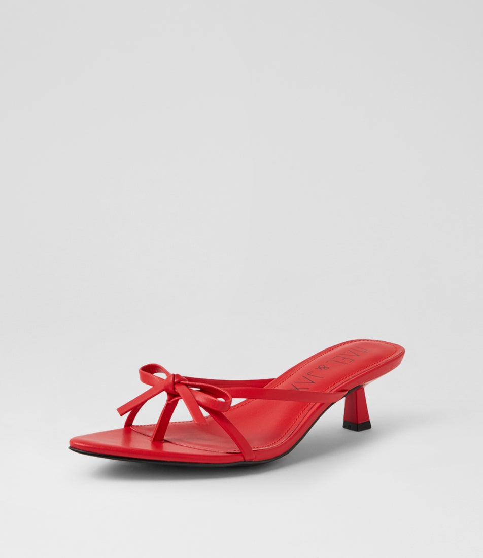 Universe Red Leather Sandals