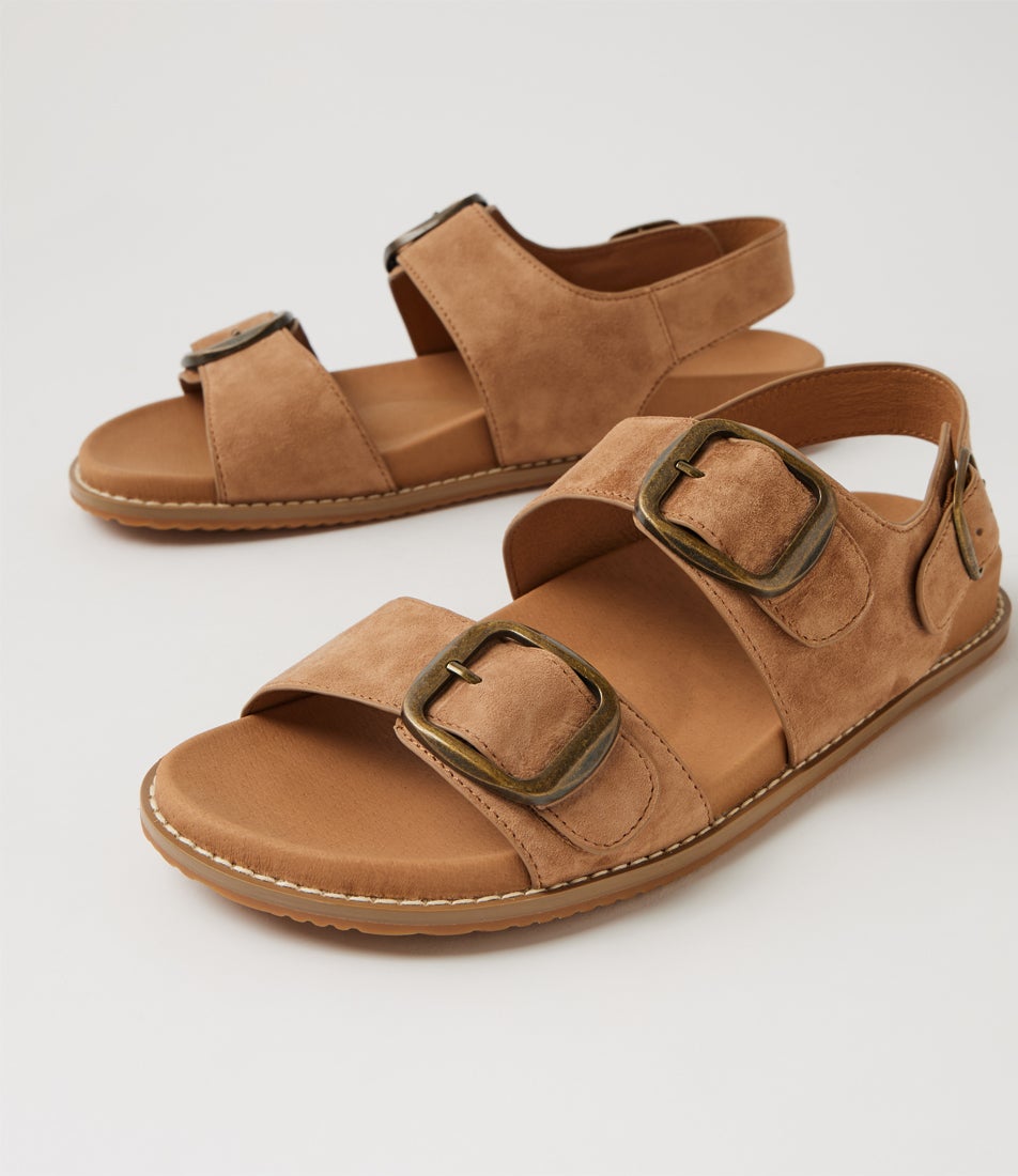 Nikolic Light Choc Suede Sandals