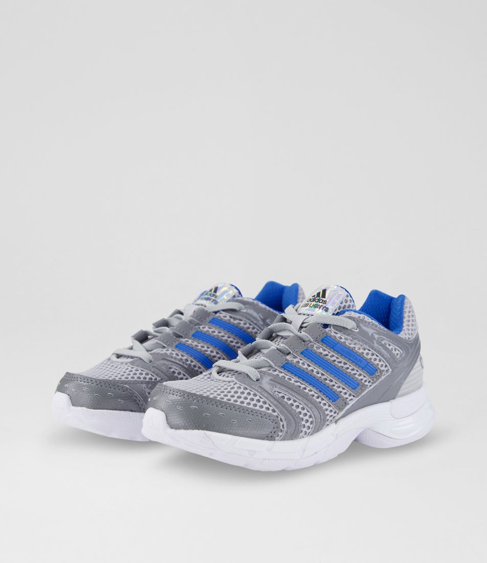 Adistar Control Led Junior Solid Grey White Mesh Sneakers