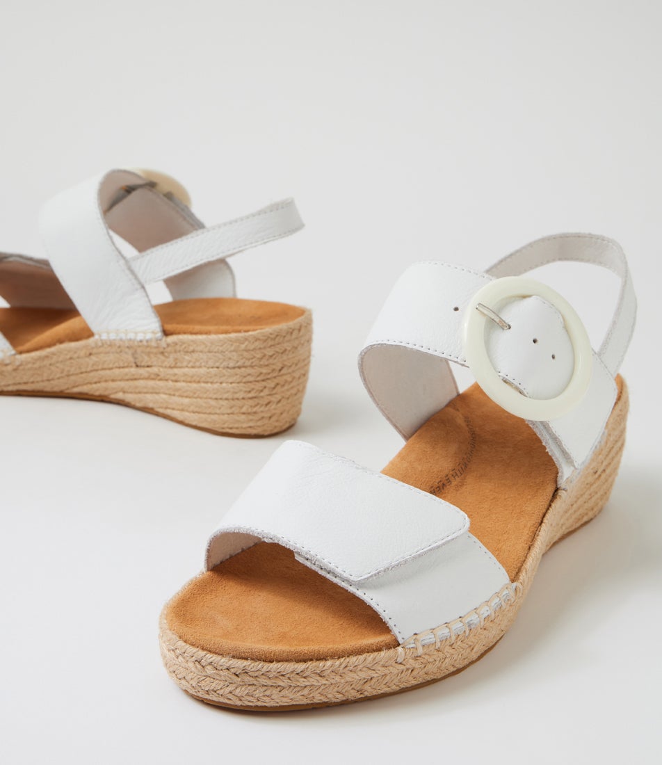 Kulies Xw White Leather Sandals