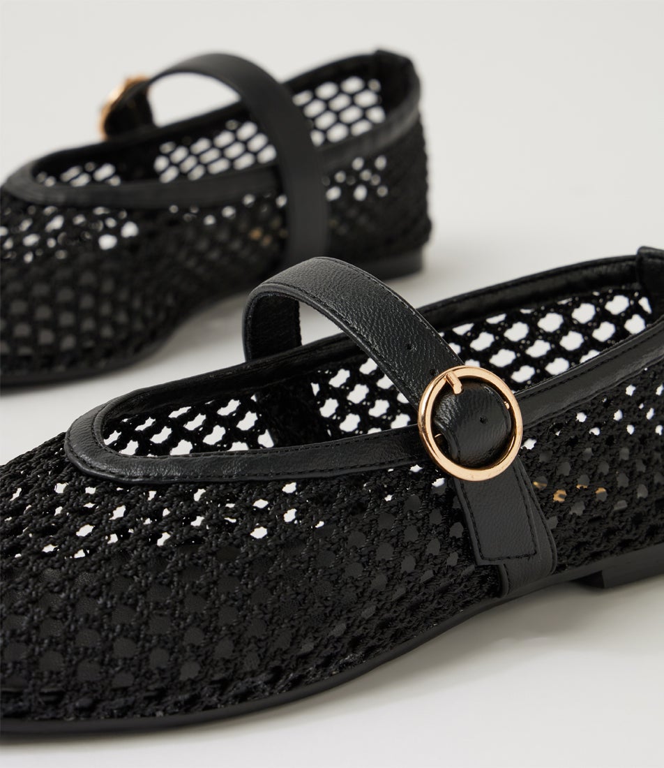 Eunice Black Mary Janes