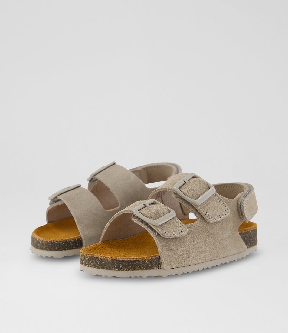 Remy Toddler Taupe Suede Sandals
