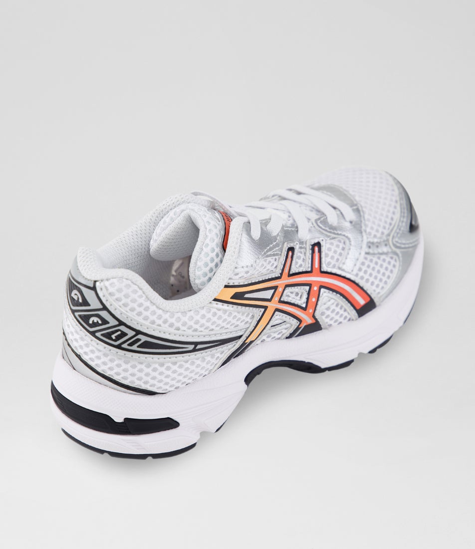 Gel 1130 Junior White Red Snapper Fabric Sneakers