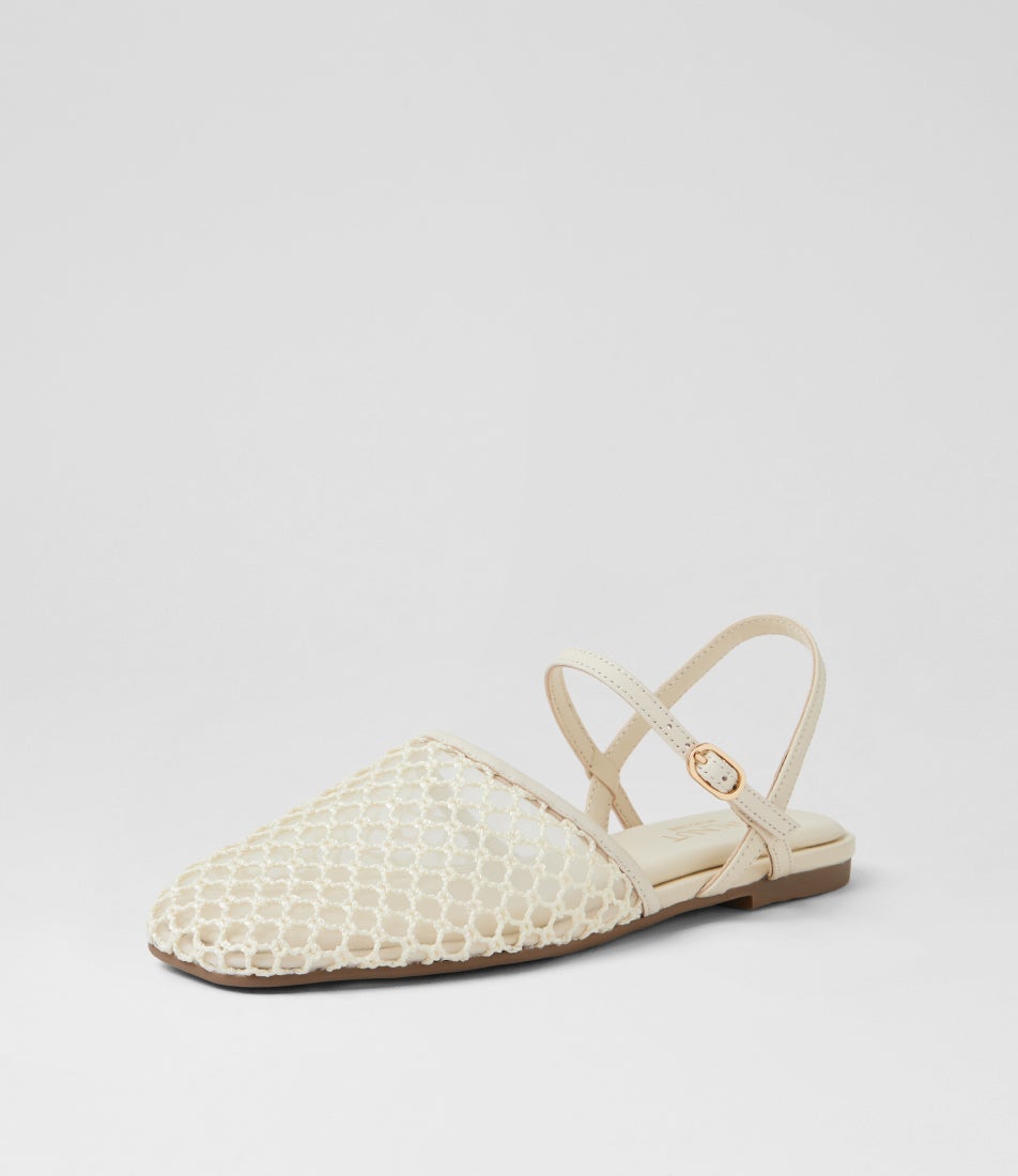 Anni White Leather Sandals
