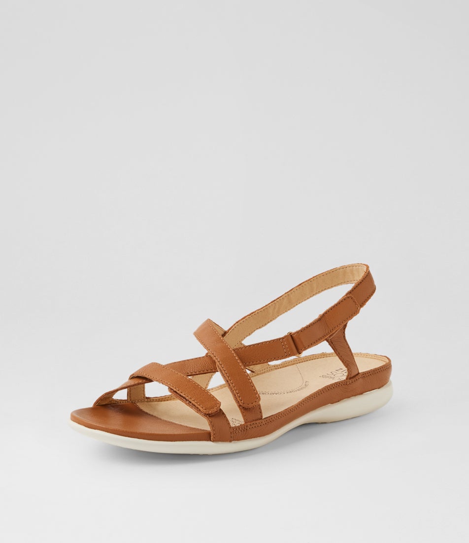 Brittoh W Dark Tan Leather Sandals