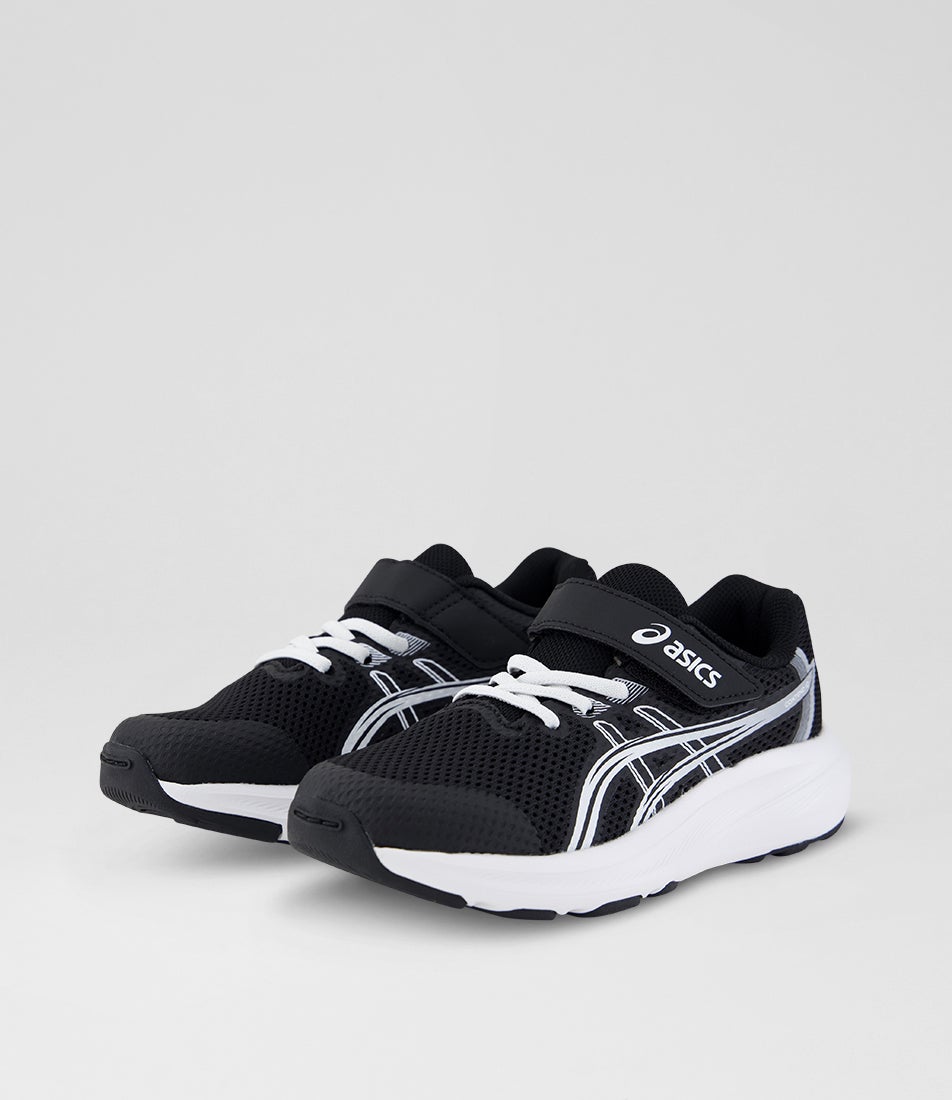 Contend 10 Junior Black White Mesh Sneakers