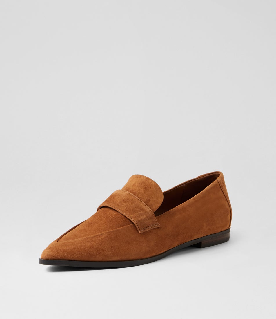 France Tan Suede Loafers