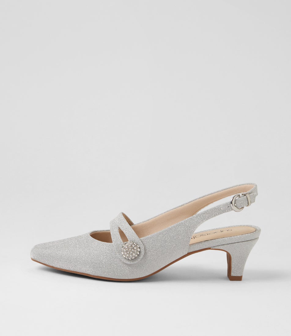 Lisshle2 Silver Suede Heels Lisshle2 Silver Suede Heels