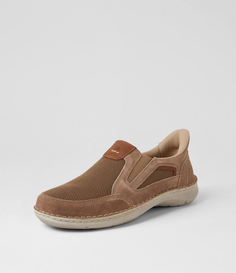 New Anvers 25 Sand Kombi Suede Flat Shoes