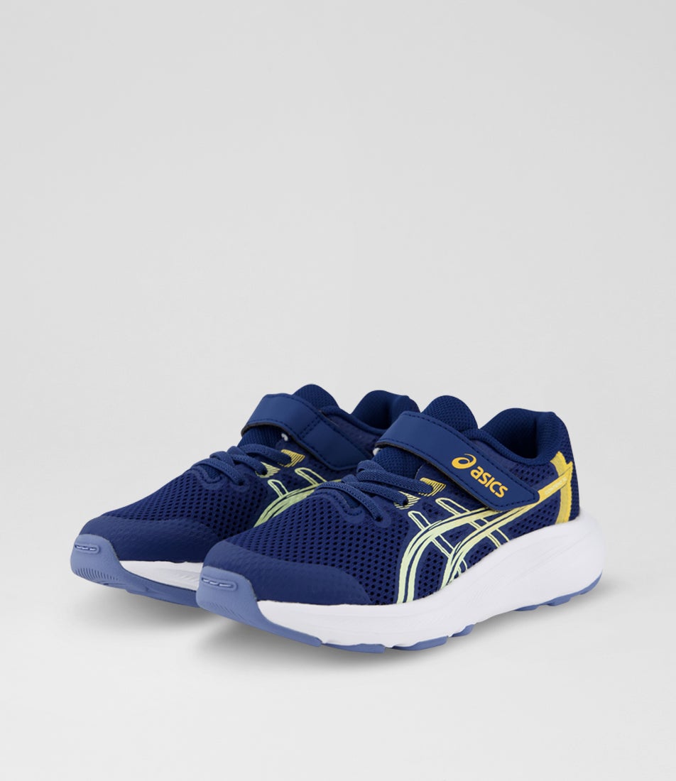 Contend 10 Junior Independence Blue Orange Glow Mesh Sneakers
