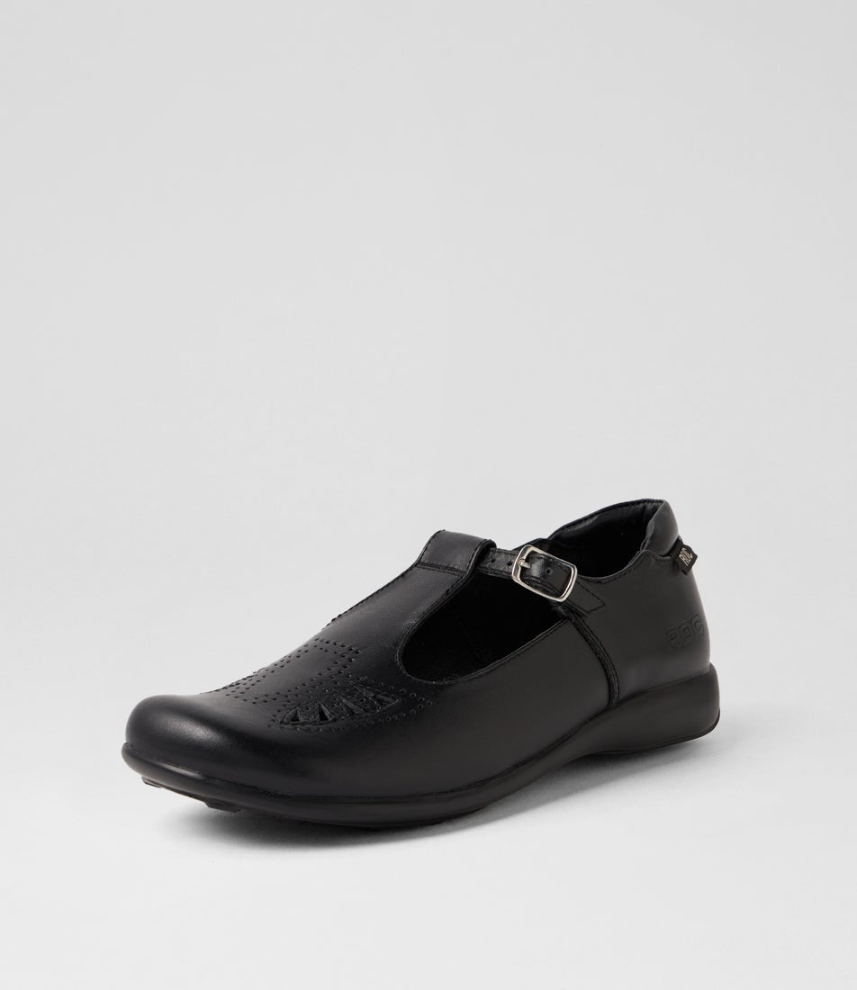 Mango 2 Senior Black Leather School Shoes Mango 2 Senior Black Leather School Shoes