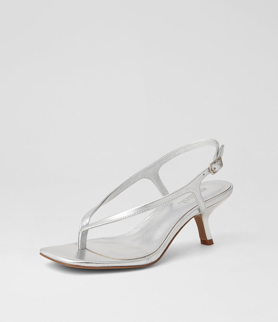 Holi Silver Leather Sandals