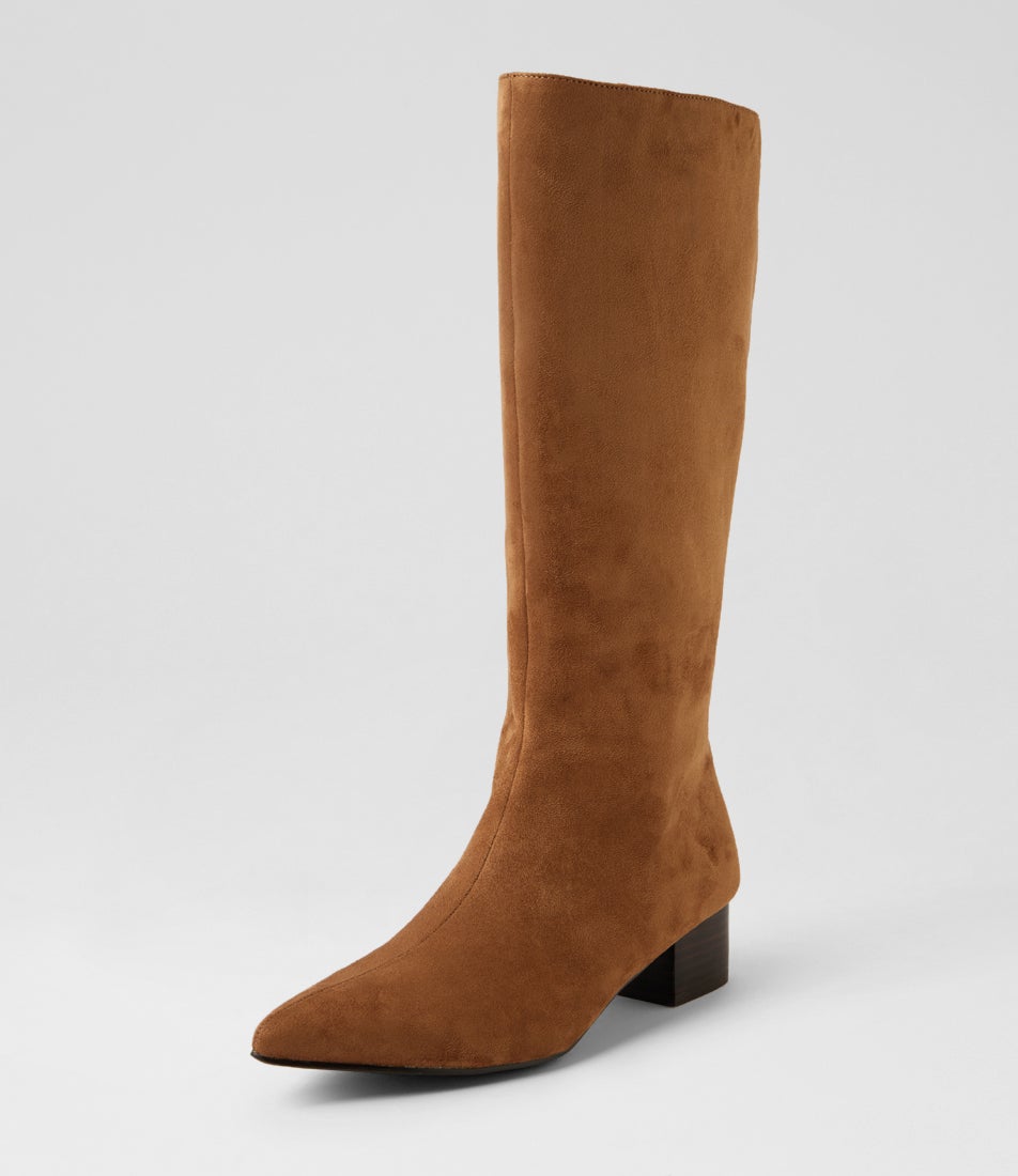 Steevie Toffee Microsuede Knee High Boots Steevie Toffee Microsuede Knee High Boots
