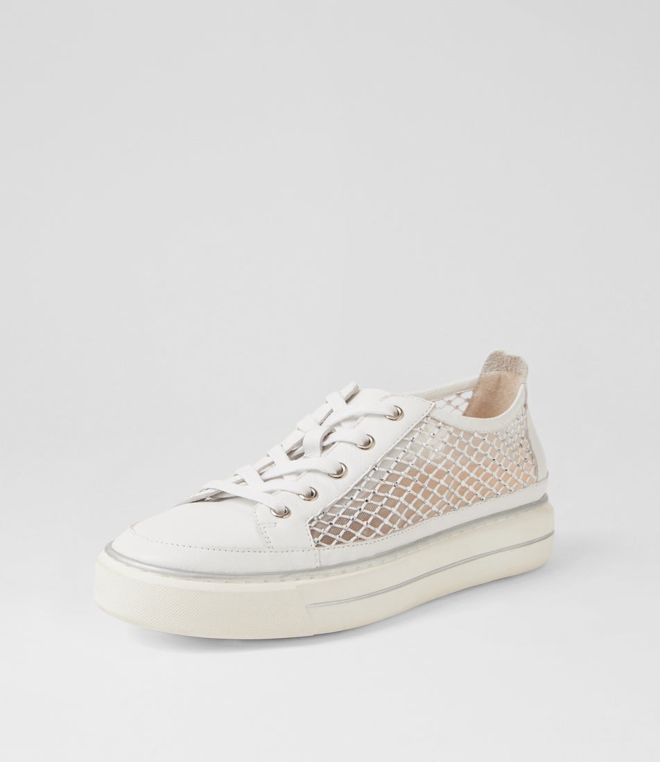Kerlies W White Leather Sneakers