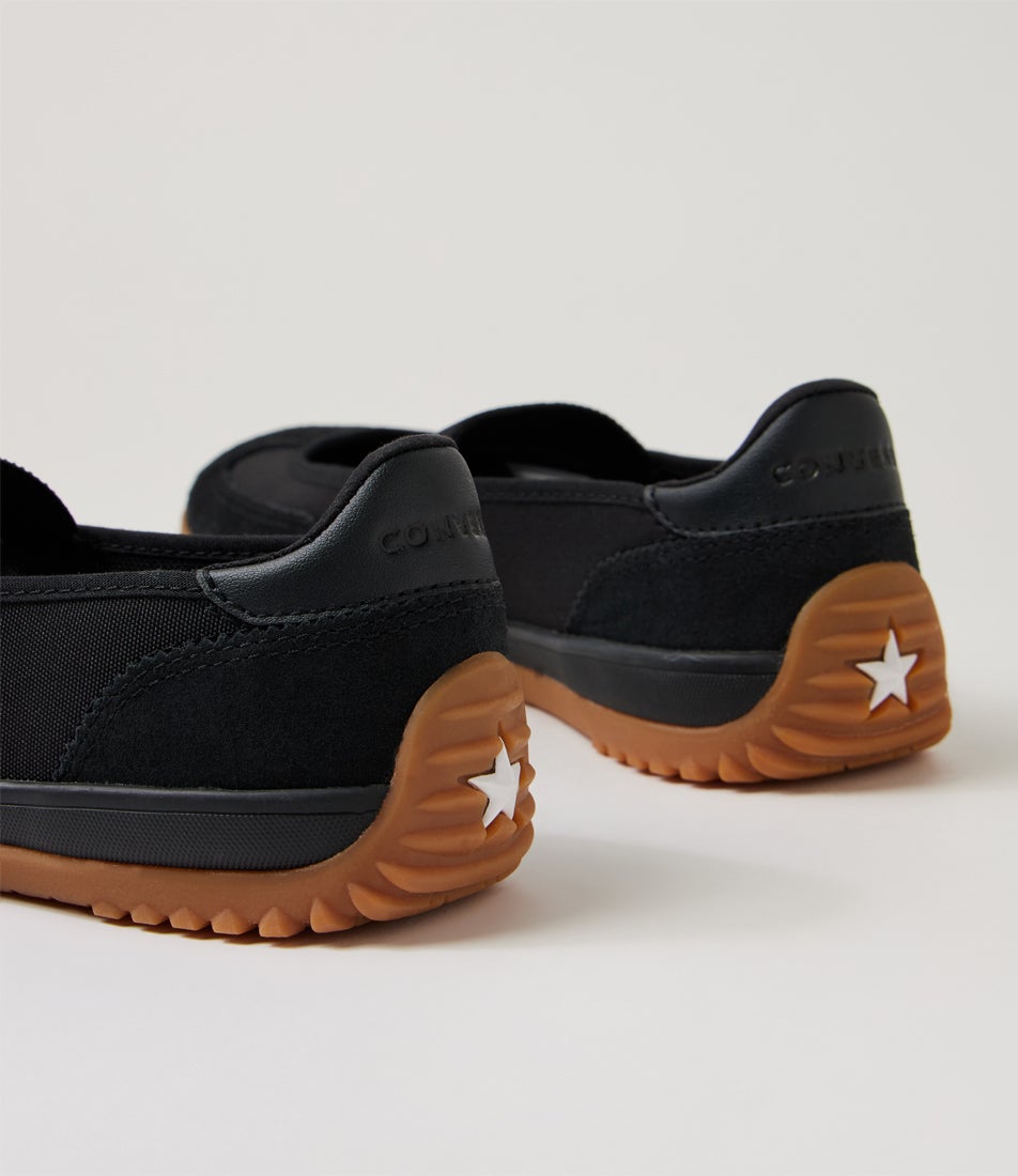 Run Star Trainer Black Canvas Ballet Flats