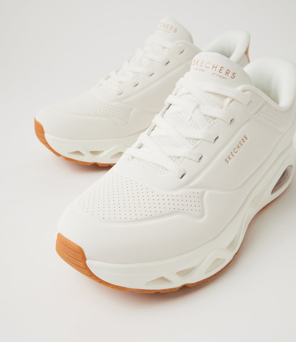 Uno Glide Step Glide On Air Slip Ins White Sneakers